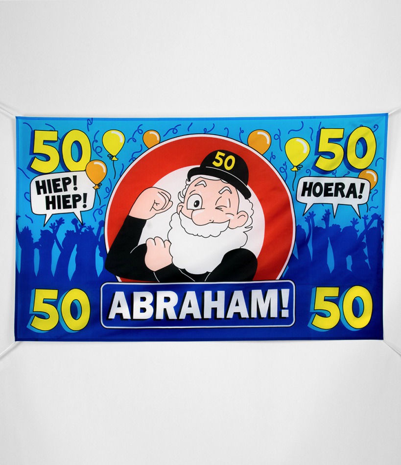 XXL vlag - 50 Abraham bij Het Bakschip
