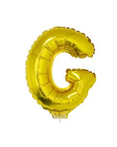 Folieballon Goud - G bij Het Bakschip