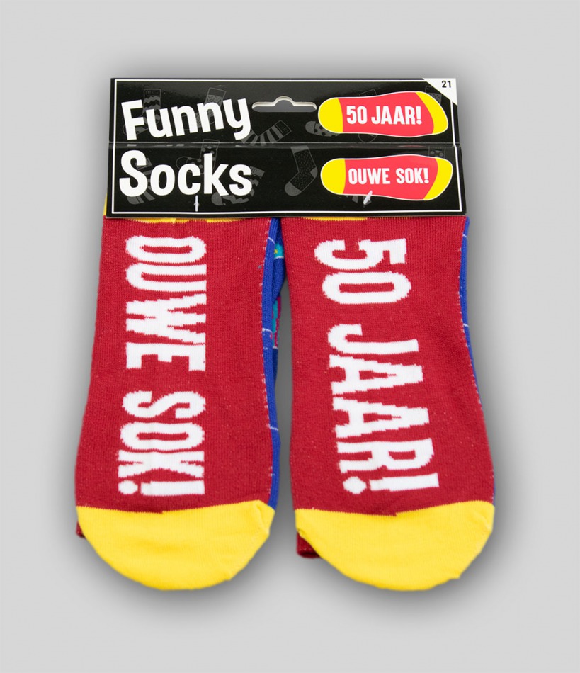 Funny sokken - 50 jaar bij Het Bakschip