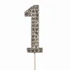 Cake Star Cake Topper Diamante Number 1 bij Het Bakschip