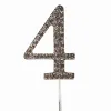 Cake Star Cake Topper Diamante Number 4 bij Het Bakschip