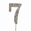 Cake Star Cake Topper Diamante Number 7 bij Het Bakschip