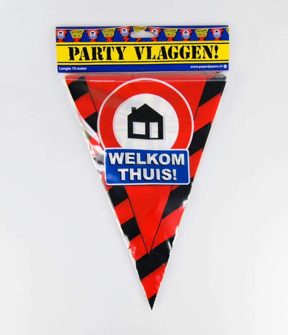 Party vlaggenlijn  Welkom Thuis bij Het Bakschip