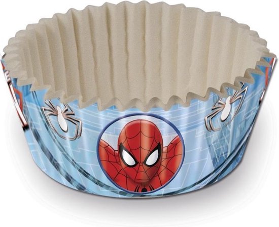 Stor - Cupcake cups Spiderman bij Het Bakschip