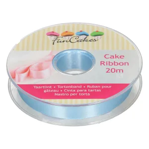 FunCakes - Cake ribbon ijsblauw 15mmx20m bij Het Bakschip