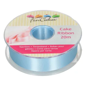 FunCakes - Cake ribbon Ijsblauw 25mmx20m bij Het Bakschip