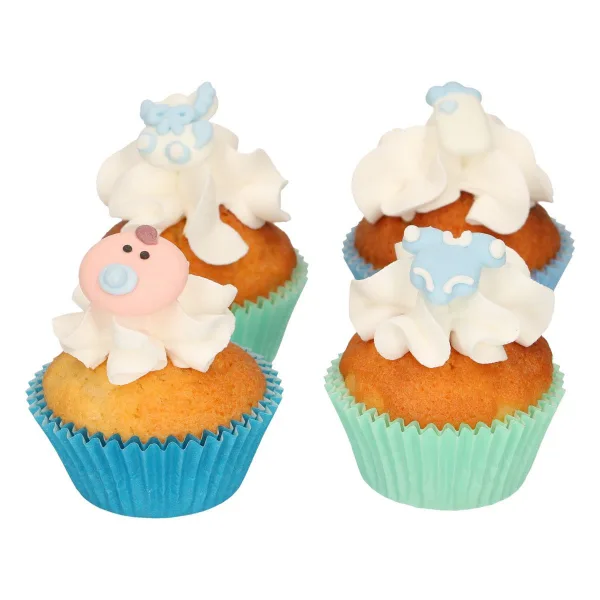 FunCakes Suikerdecoratie Baby Jongen Set/12 bij Het Bakschip