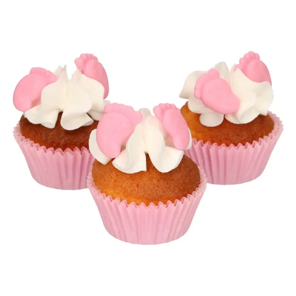 FunCakes Suikerdecoratie Baby Voetjes Roze Set/16 at Het Bakschip