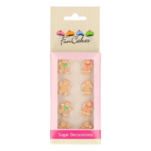 FunCakes Suikerdecoratie Gingerbread Set/8 bij Het Bakschip