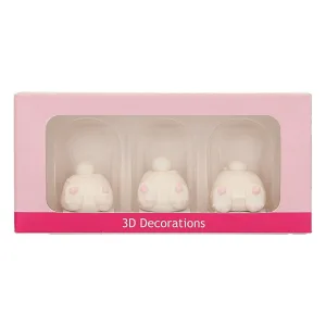 FunCakes Suikerdecoratie 3D Bunny Butts Set/3