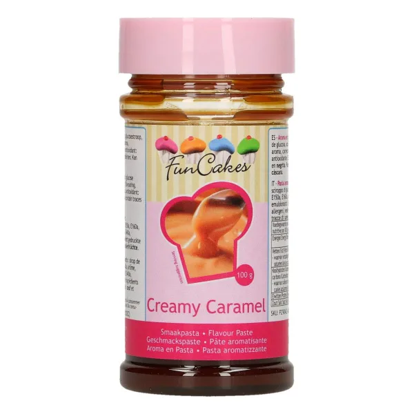 FunCakes Smaakpasta Creamy Caramel - 100gr bij Het Bakschip