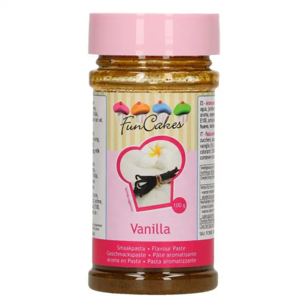FunCakes Smaakpasta Vanille - 100 gr bij Het Bakschip
