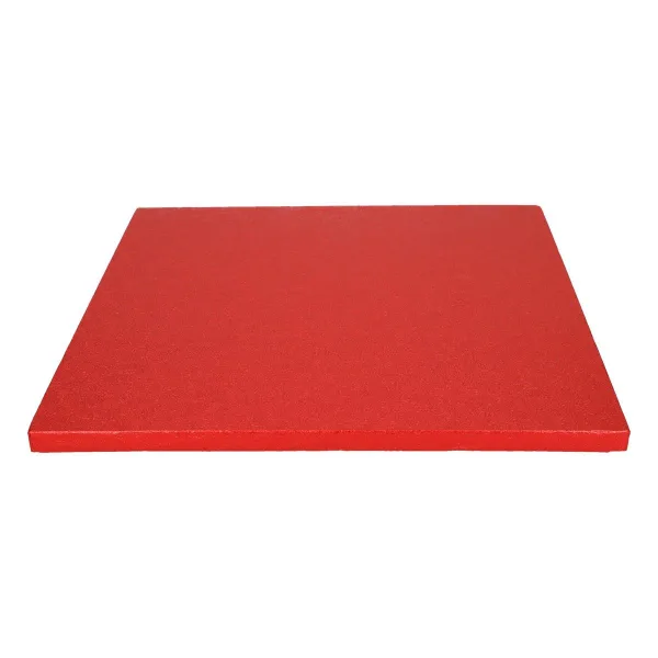 Funcakes cake board -  30,5 CM - Vierkant Rood bij Het Bakschip