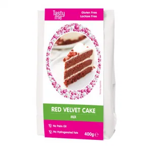 Tasty Me - Red Velvet Cake Mix 350g Glutenvrij / Lactosevrij bij Het Bakschip