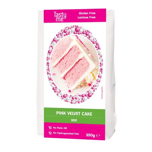 Tasty Me - Pink Velvet Cake Mix 350g Glutenvrij / Lactosevrij bij Het Bakschip