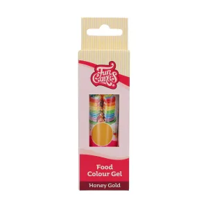 Funcakes edible funcolors gel -30 gr - Honey Gold bij Het Bakschip