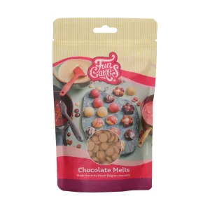 FunCakes Chocolade melts – Melts Goud 250gr bij Het Bakschip