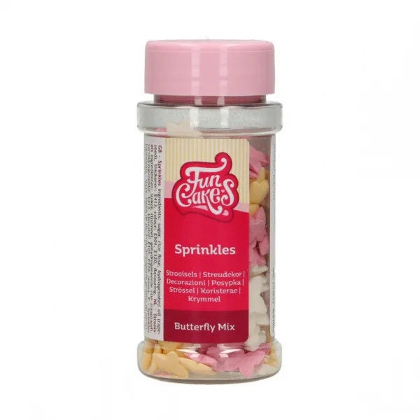 FunCakes Sprinkles - Vlinder Mix- 50gr bij Het Bakschip