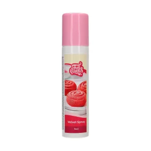 FunCakes - Velvet Spray Rood 100 ml bij Het Bakschip
