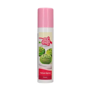 FunCakes - Velvet Spray Groen 100 ml bij Het Bakschip