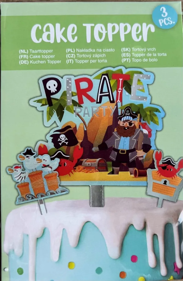 Caketopper - Piraten / Pirates bij Het Bakschip