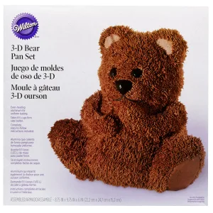 Wilton - Stand-Up Cuddly Bear Pan Set/10 bij Het Bakschip