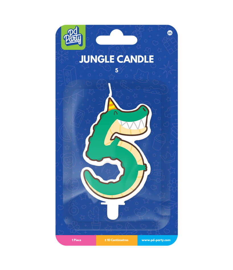 Jungle Candle- 5 Krokodil bij Het Bakschip