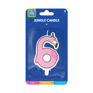 Jungle Candle- 6 Flamingo bij Het Bakschip