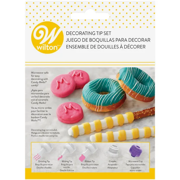 Wilton - Candy Melt Decorating Tip Set/5 bij Het Bakschip