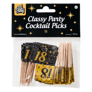 Classy party cocktail prikkers - 16 bij Het Bakschip