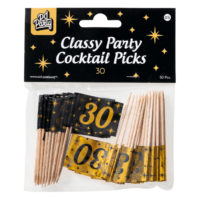 Classy party cocktail prikkers - 30 bij Het Bakschip