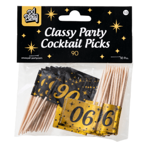 Classy party cocktail prikkers - 65 bij Het Bakschip