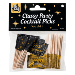 Classy party cocktail prikkers - You did it bij Het Bakschip