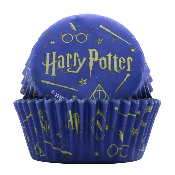 PME - Harry Potter Cupcake Cups Folie Goud Ø52mm 30st. bij Het Bakschip