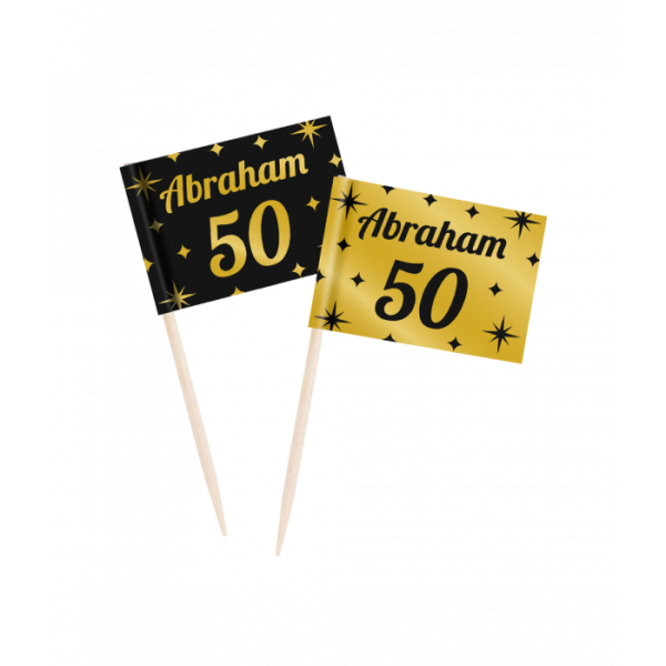 Classy party cocktail prikkers - 50 Abraham bij Het Bakschip