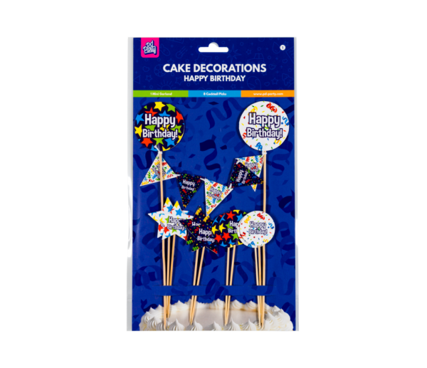 Cake Decorations- Happy Birthday bij Het Bakschip