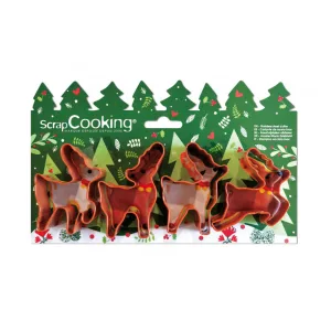 Scrapcooking - Cookie Cutter Deers Set/4 at Het Bakschip