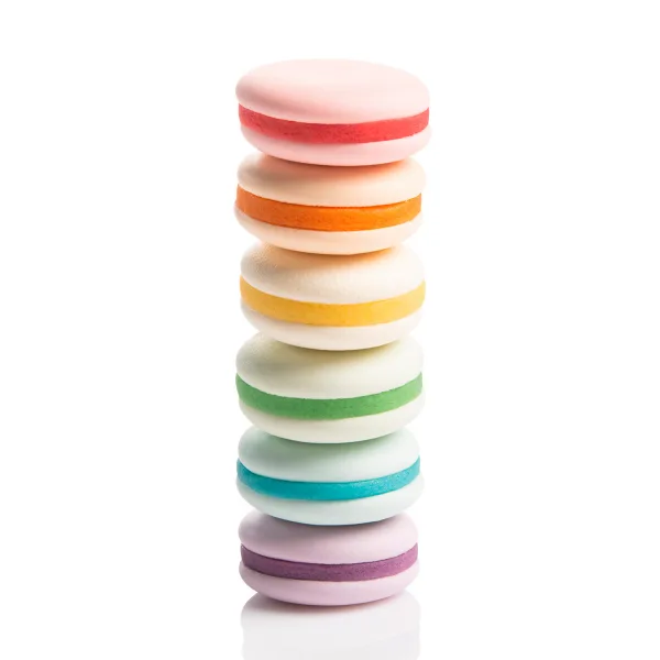 Dekora Rainbow Macarons 32 gram bij Het Bakschip