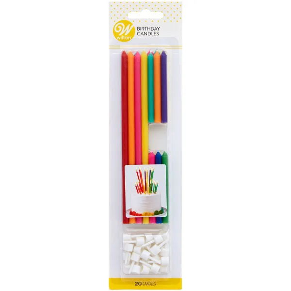 Wilton - Birthday Candles Tall & Short pk/20 bij Het Bakschip