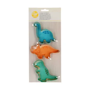 Wilton - Set uitsteekvormen Dinosaurus Cookie Cutter 3 stuks bij Het Bakschip