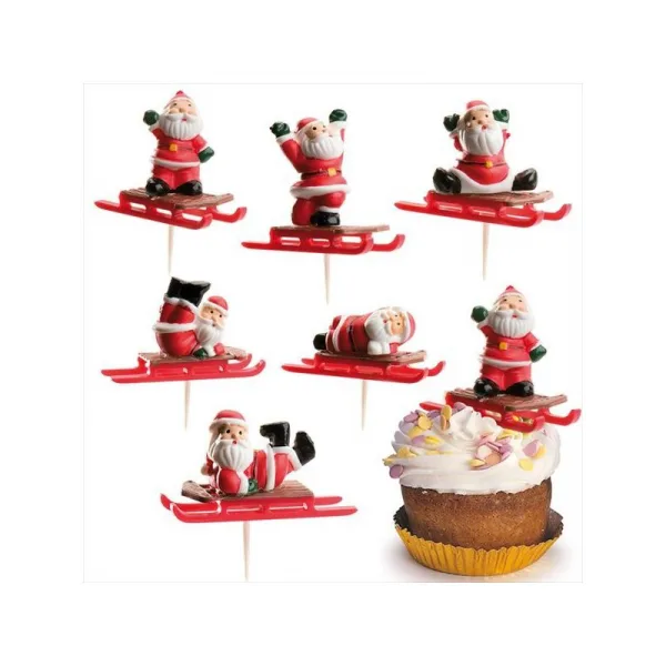 Toppers Merry Xmass / kerst  Set/3 bij Het Bakschip