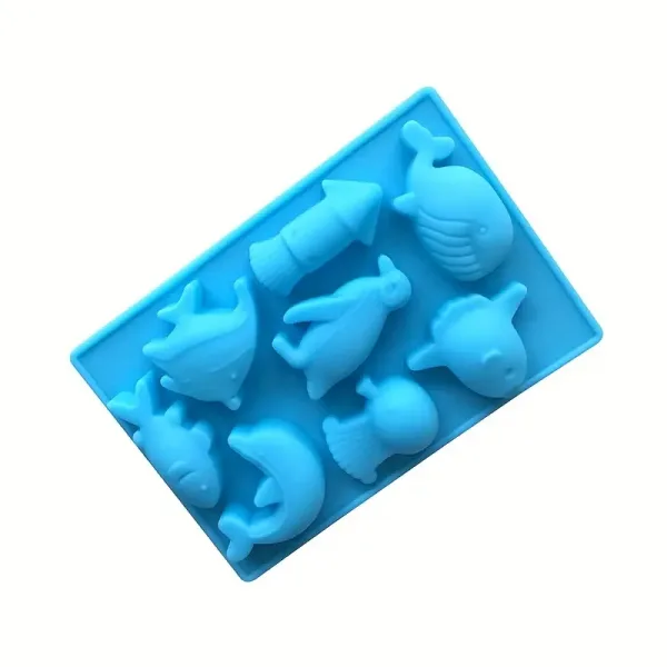 Siliconen chocolade vorm - Blauw bij Het Bakschip