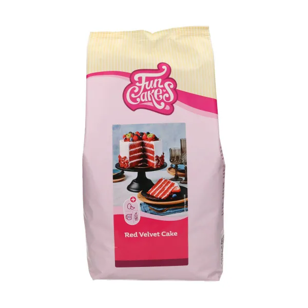 FunCakes - Mix voor Red Velvet Cake 4kg bij Het Bakschip