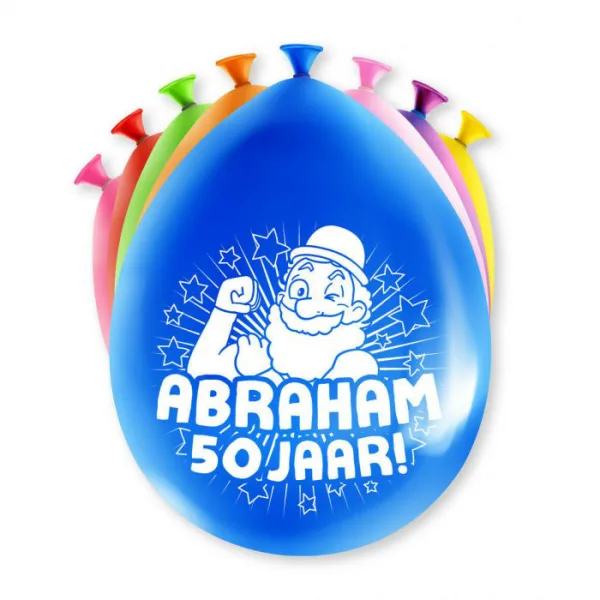 Happy party ballonnen - 50 jaar Abraham