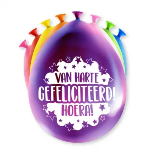 Happy party ballonnen - Gefeliciteerd