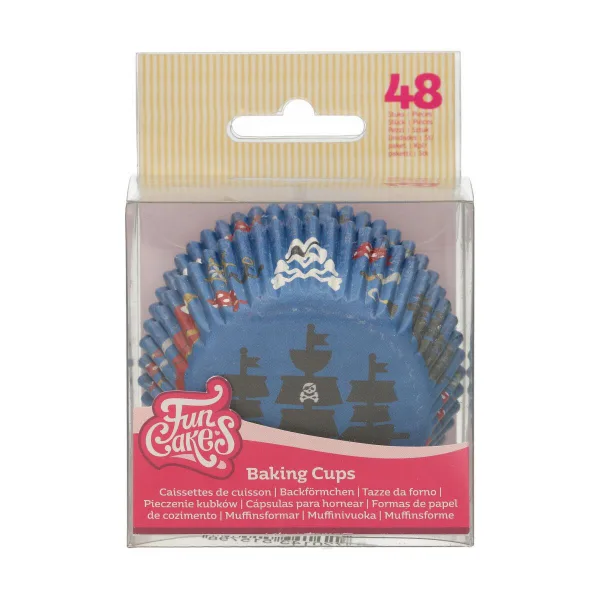 Baking cup -  Piraten pk/48