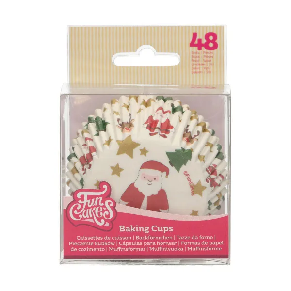 Baking cup -  Holly Leaf pk/48