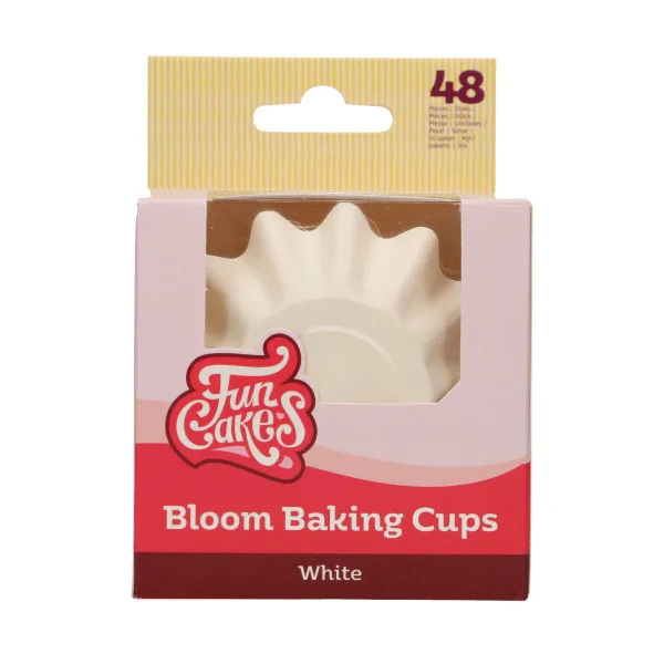 Bloom Baking Cups - Wit pk/48
