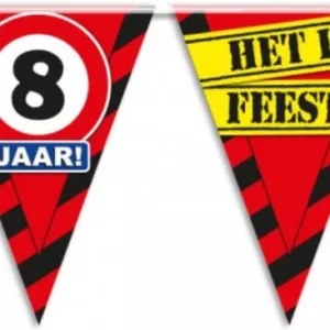 vlaggenlijn verkeersbord 8