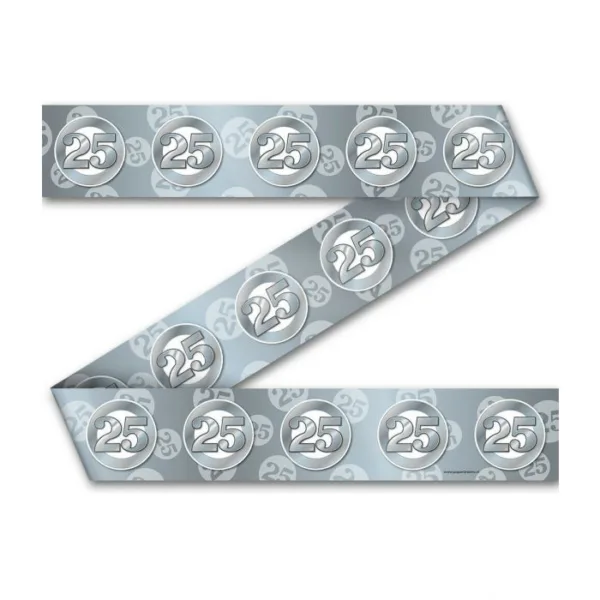 Afzetlint - 25 Jaar Zilver